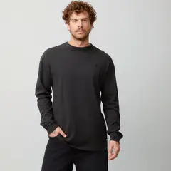 AMERICANINO - Polera Manga Larga Relaxe Fit Algodón Hombre