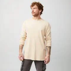 AMERICANINO - Polera Manga Larga Algodón Relaxed Fit Hombre