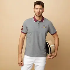 LA MARTINA - Polera Piqué Manga Corta Team Hombre
