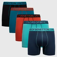 BENETTON - Pack De 5 Boxers Algodón Hombre