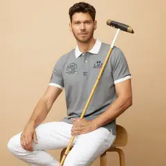 LA MARTINA - Polera Piqué Manga Corta Team Hombre