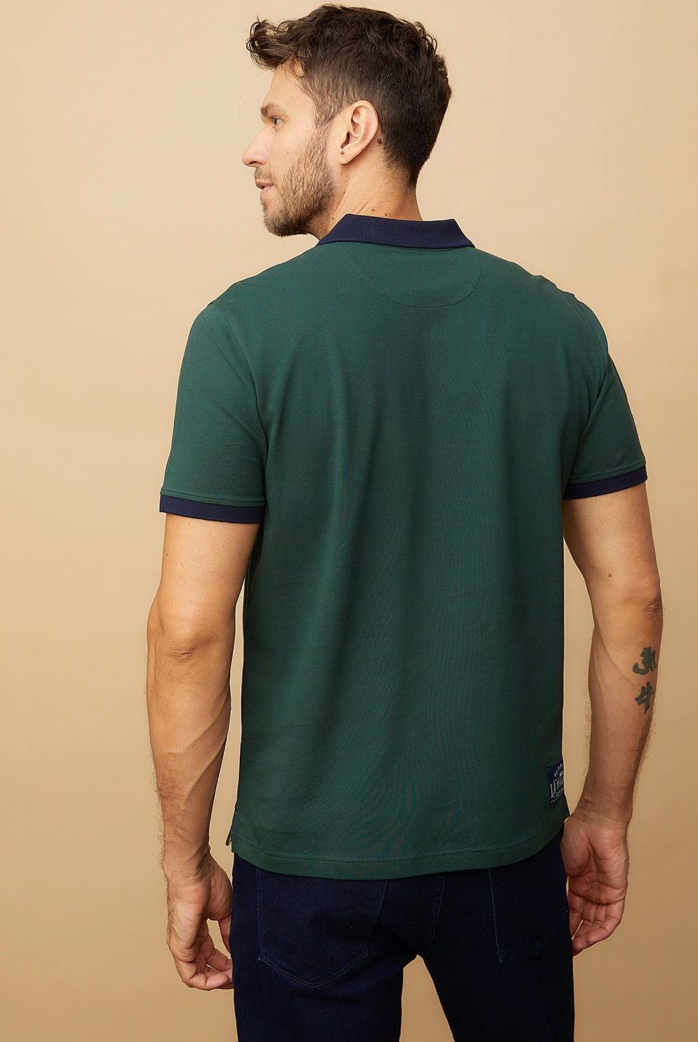 LA MARTINA - Polera Piqué Manga Corta Team Hombre La Martina