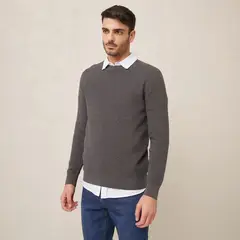 BASEMENT - Sweater Acanalado Algodón Hombre