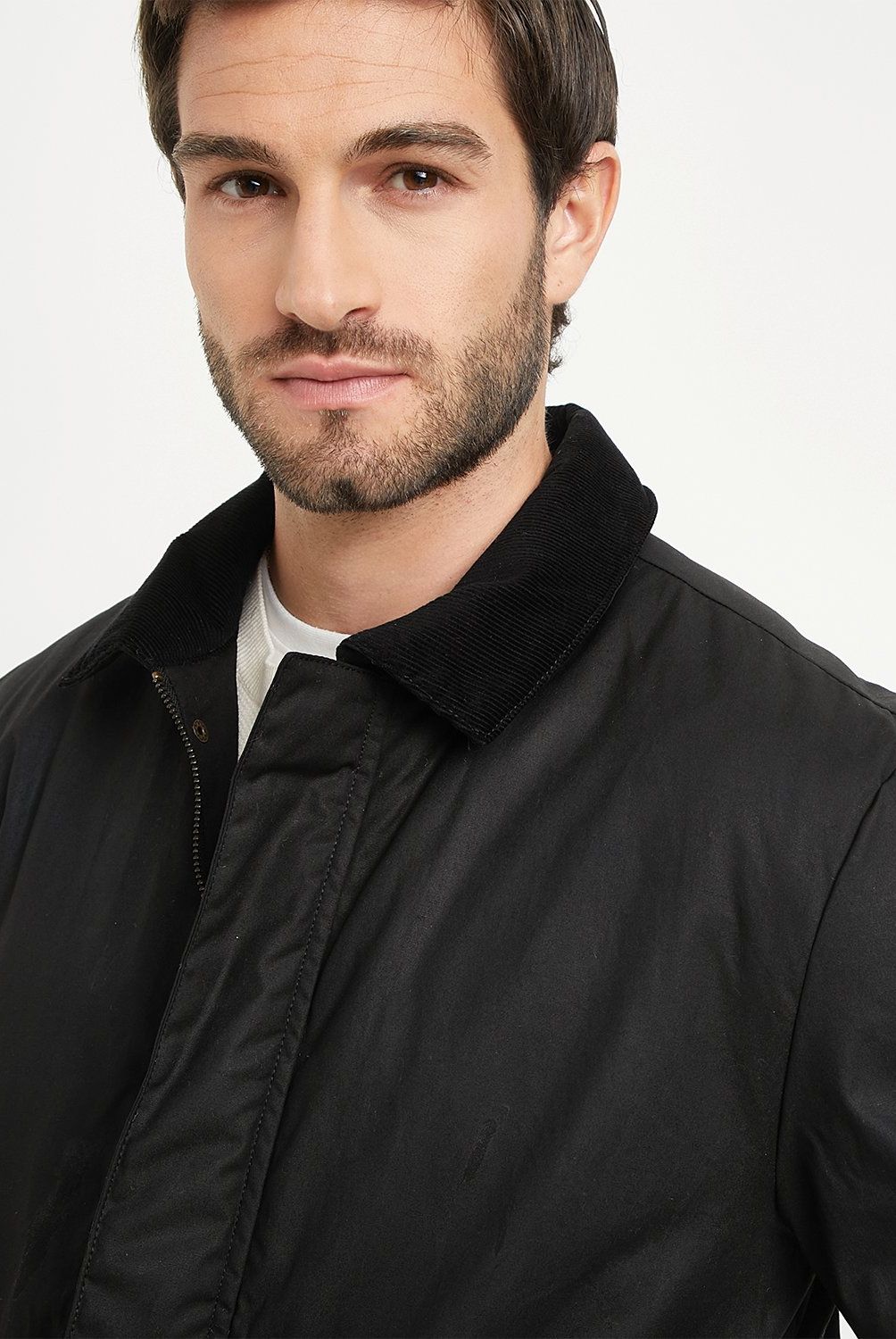 BASEMENT - Chaqueta Algodón Encerado Basement Casual Hombre Manga Larga