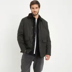 BASEMENT - Chaqueta Algodón Encerado Casual Hombre Manga Larga