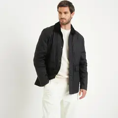 BASEMENT - Chaqueta Algodón Encerado Casual Hombre Manga Larga