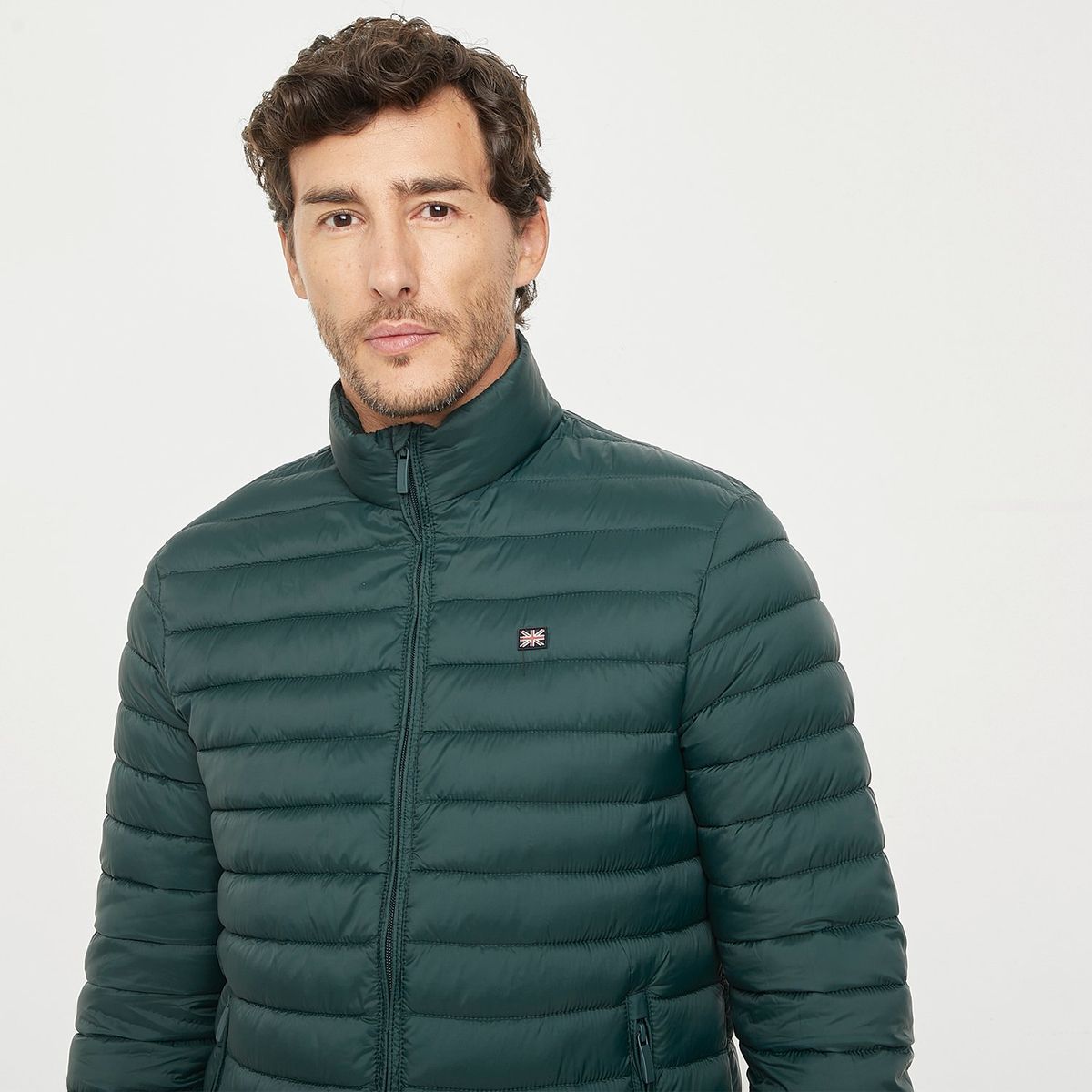 UNIVERSITY CLUB - Parka Acolchada University Club Hombre Cuello Alto Casual