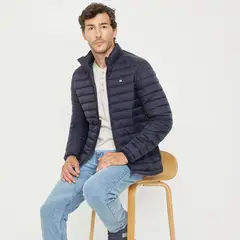 UNIVERSITY CLUB - Parka Acolchada Hombre Cuello Alto Casual