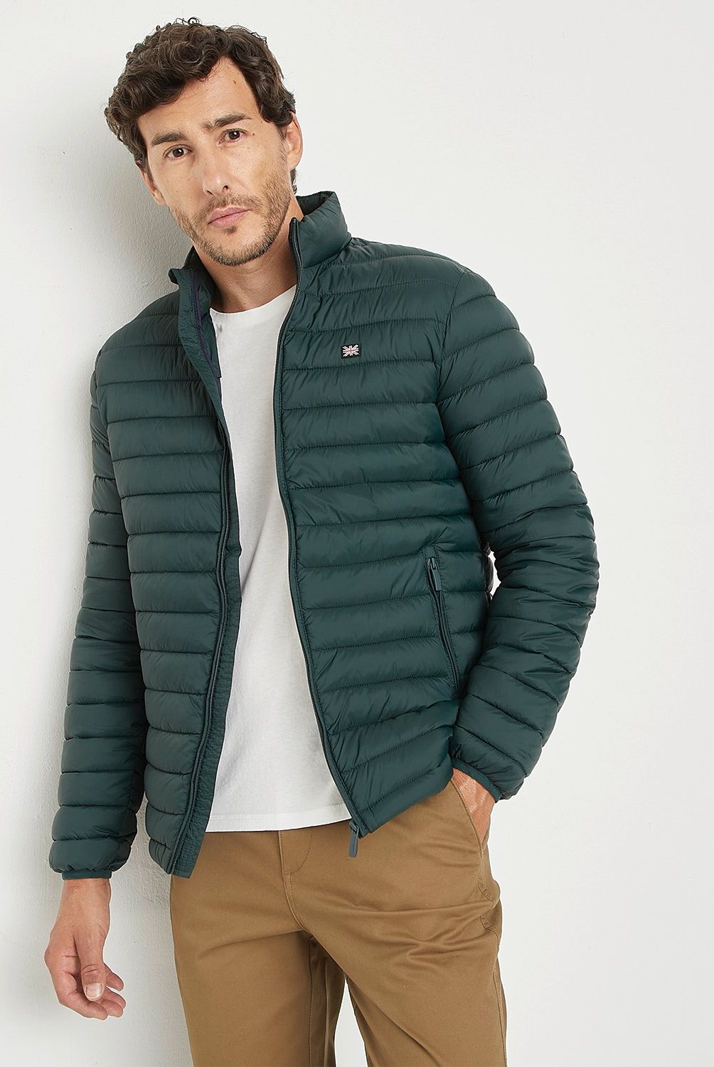 UNIVERSITY CLUB - Parka Acolchada University Club Hombre Cuello Alto Casual
