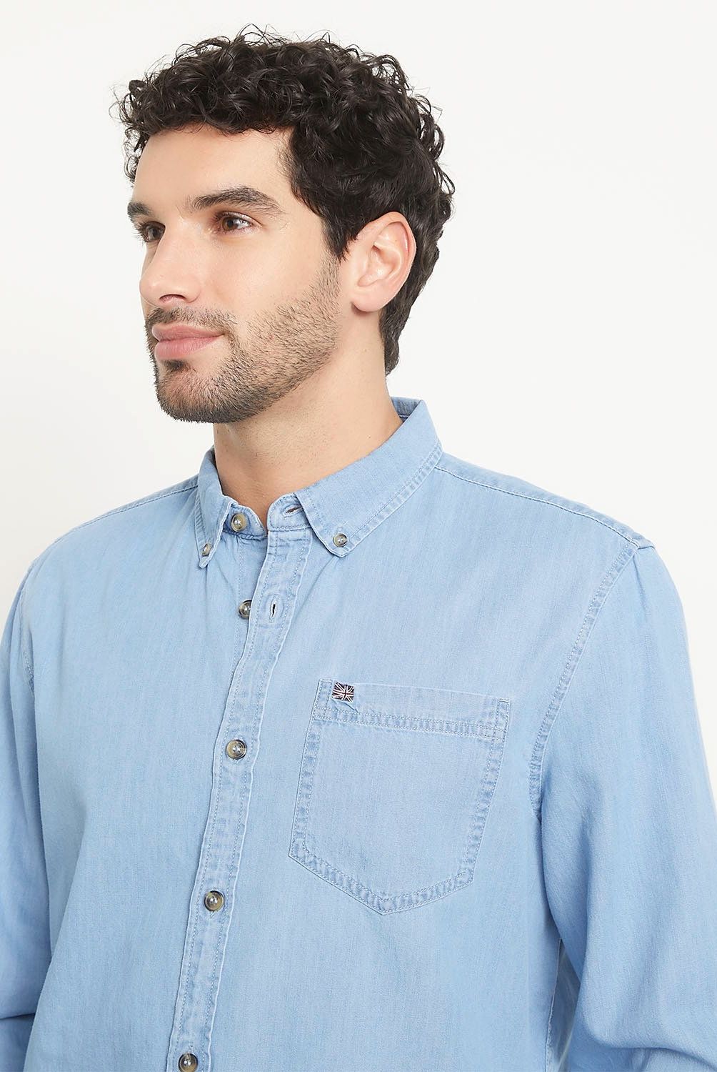 UNIVERSITY CLUB - Camisa Casual Manga Larga Algodón Hombre University Club