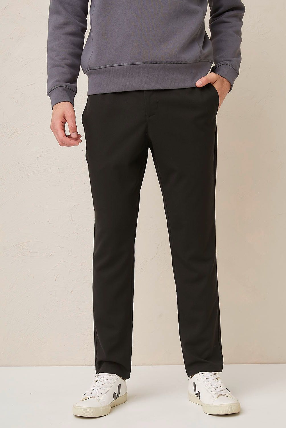 BASEMENT - Pantalón Chino Slim Fit Basement Hombre Negro
