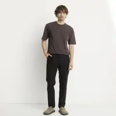 BASEMENT - Pantalón Chino Hombre Slim Fit Negro