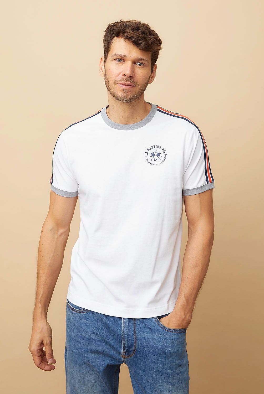LA MARTINA - Polera Manga Corta Algodón Hombre La Martina