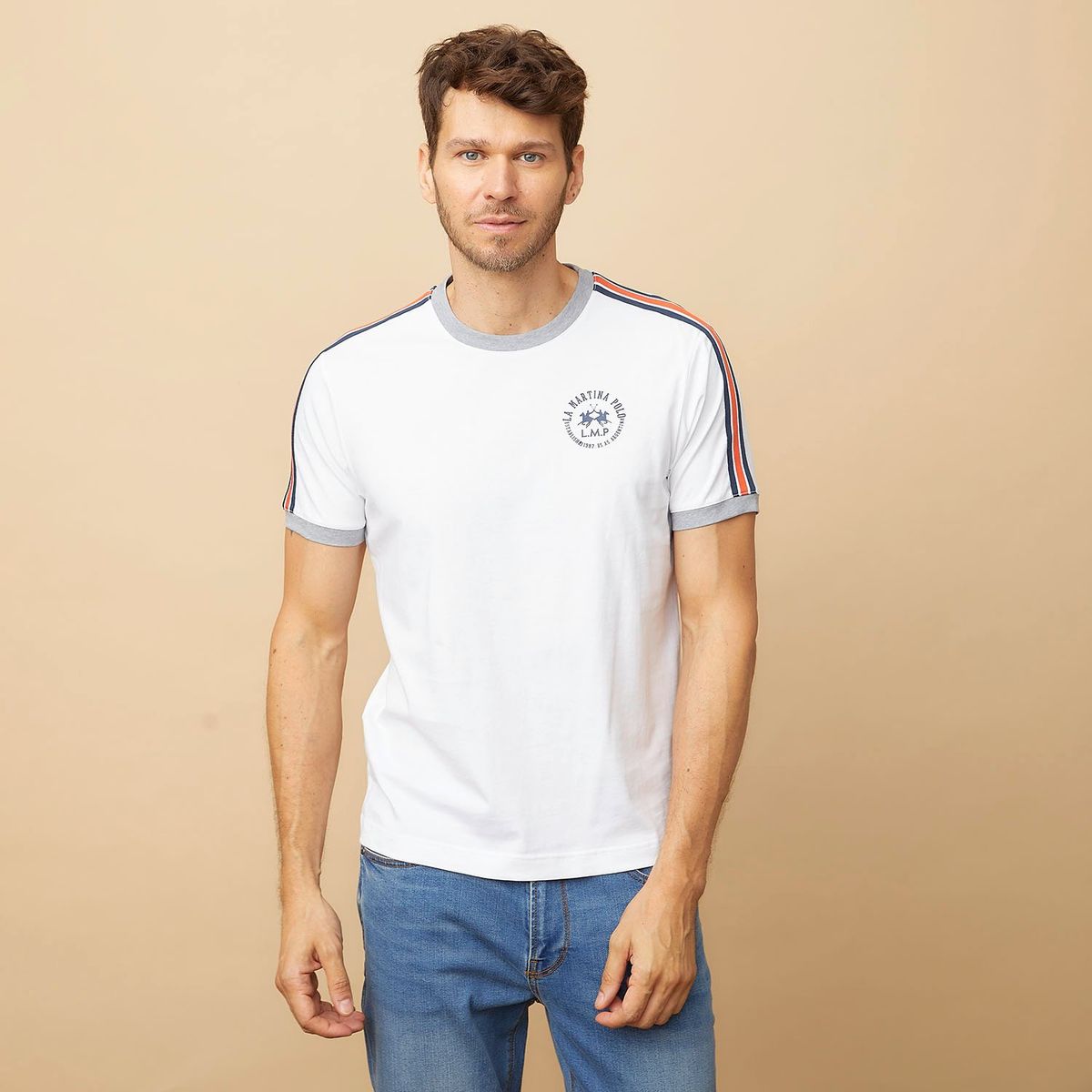 LA MARTINA - Polera Manga Corta Algodón Hombre La Martina