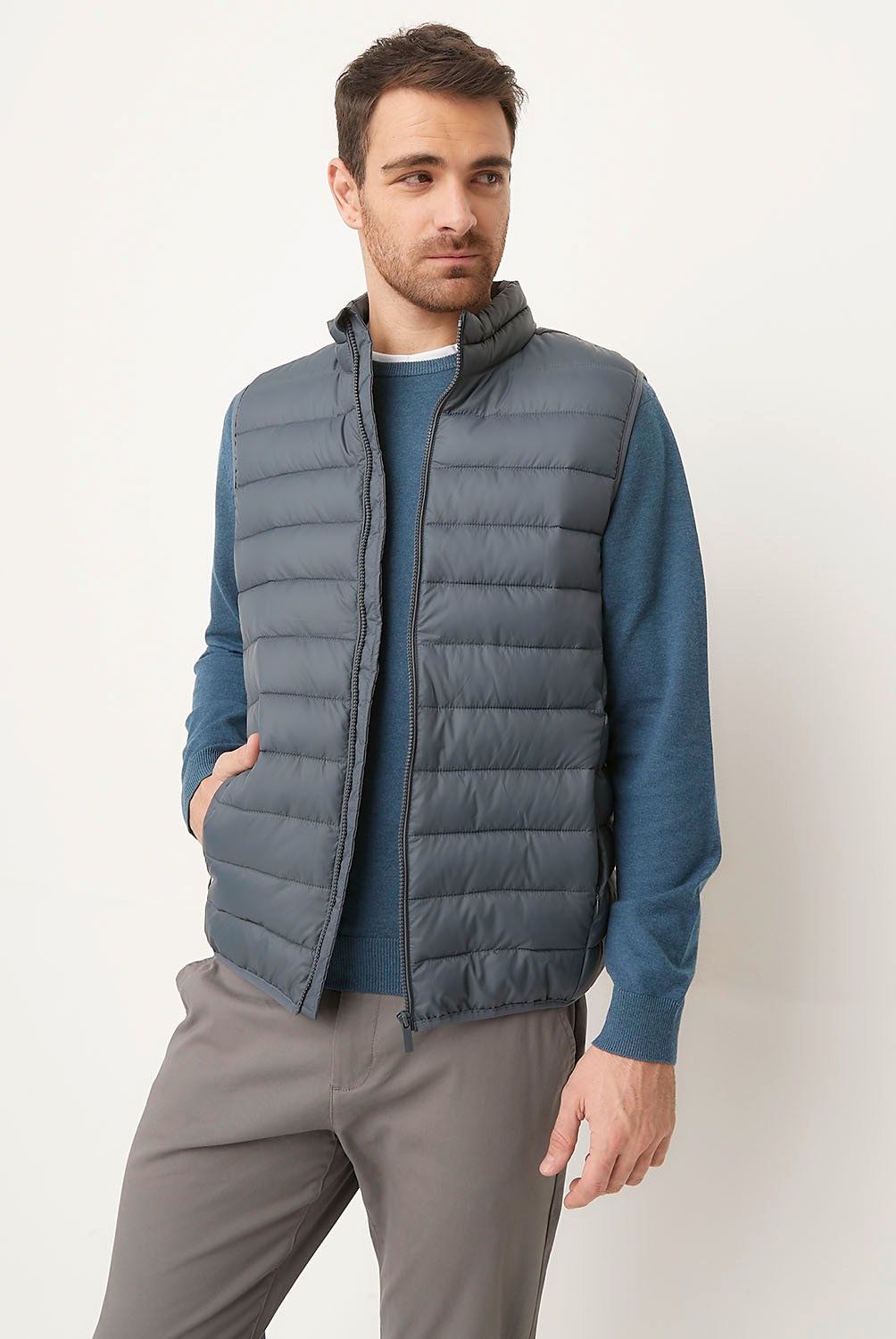 NEWPORT - Chaleco Parka Sin Mangas Newport Nevada Hombre