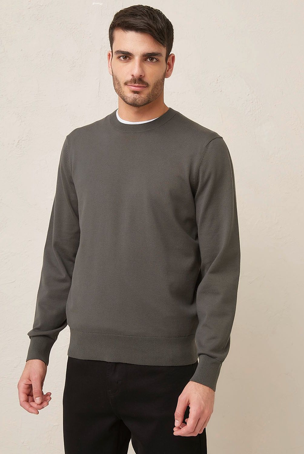 BASEMENT - Sweater Basement Algodón Manga Larga Hombre Casual