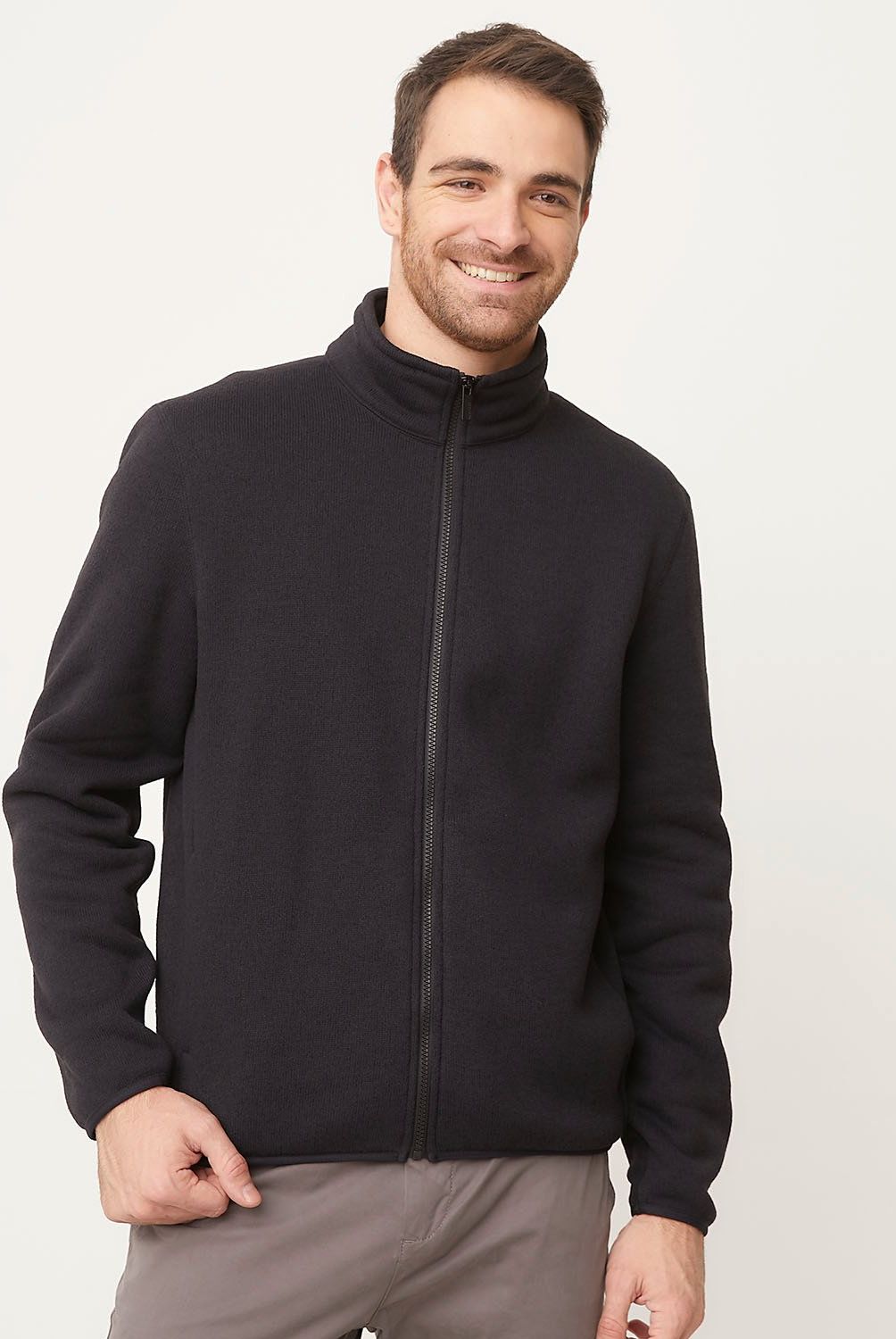 NEWPORT - Polar Newport Casual Hombre Cuello Alto Cierre Completo