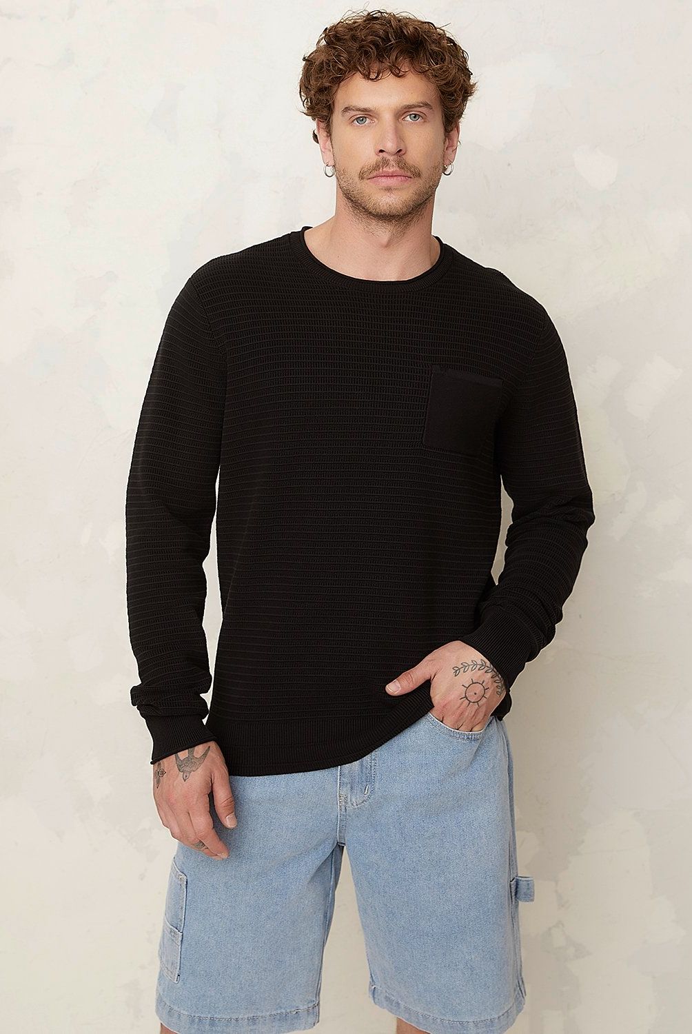 AMERICANINO - Sweater Americanino 100% Algodón Manga Larga