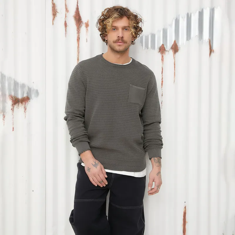 AMERICANINO - Sweater Americanino Algodón Manga Larga Hombre Casual