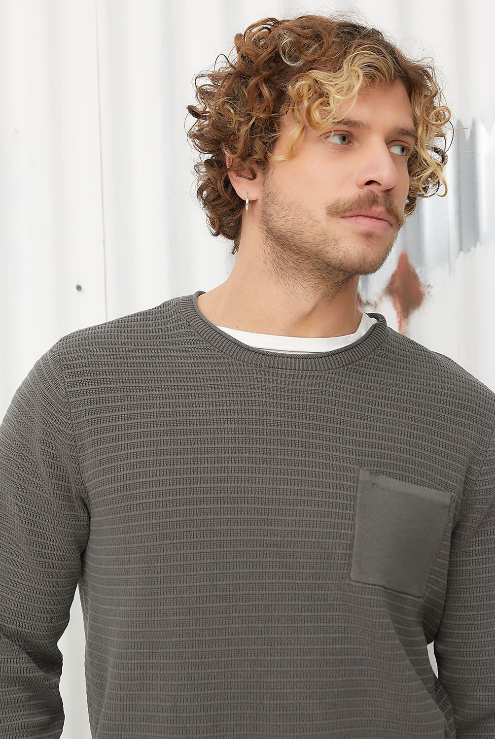 AMERICANINO - Sweater Americanino Algodón Manga Larga Hombre Casual