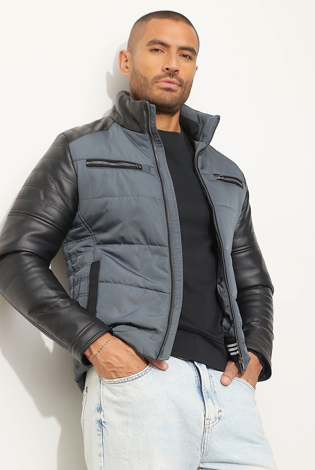 MOSSIMO - Chaqueta Acolchada Pu Hombre Mossimo
