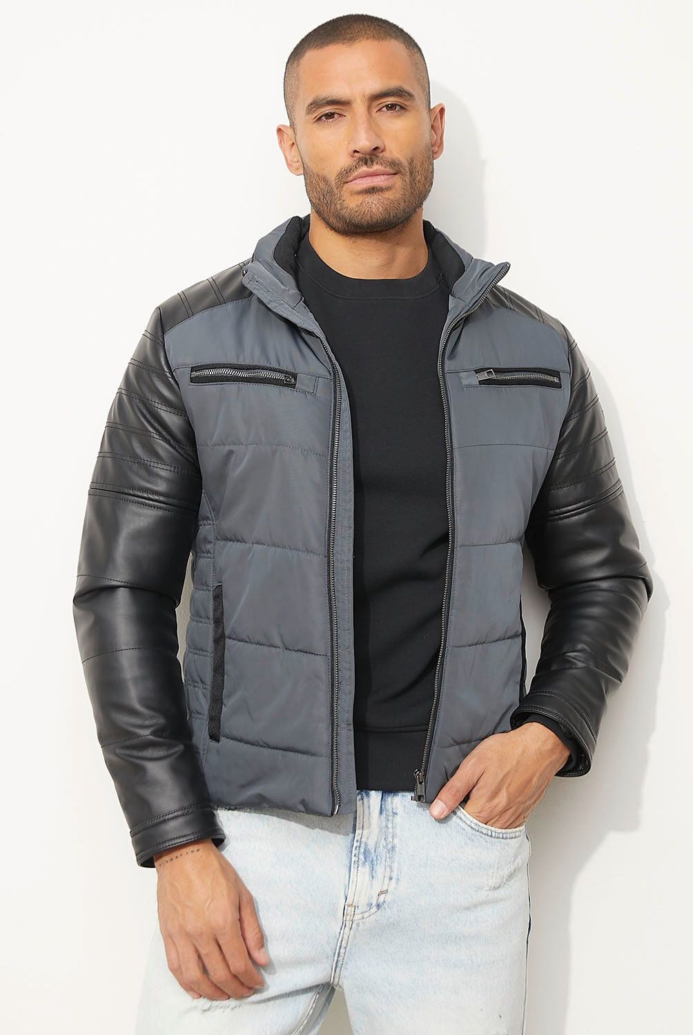 MOSSIMO - Chaqueta Acolchada Pu Hombre Mossimo