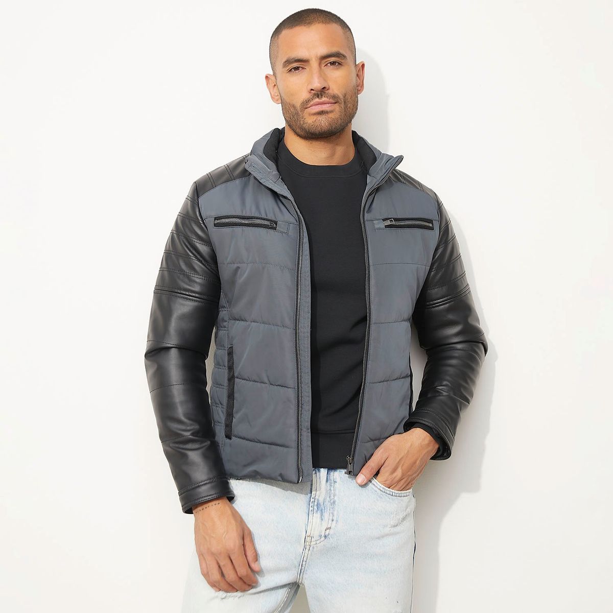 MOSSIMO - Chaqueta Acolchada Pu Hombre Mossimo