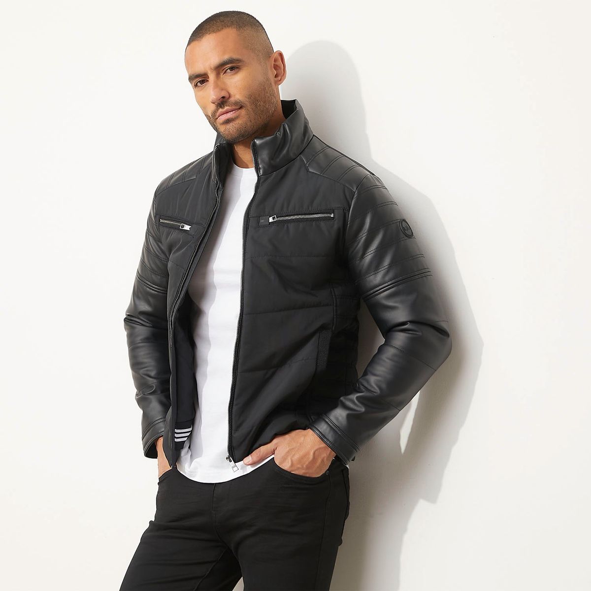 MOSSIMO - Chaqueta Acolchada Pu Hombre Mossimo