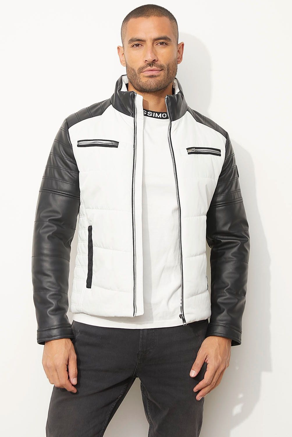 MOSSIMO - Chaqueta Acolchada Pu Hombre Mossimo