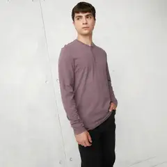 BEARCLIFF - Polera Manga Larga Algodón Estilo Casual Hombre
