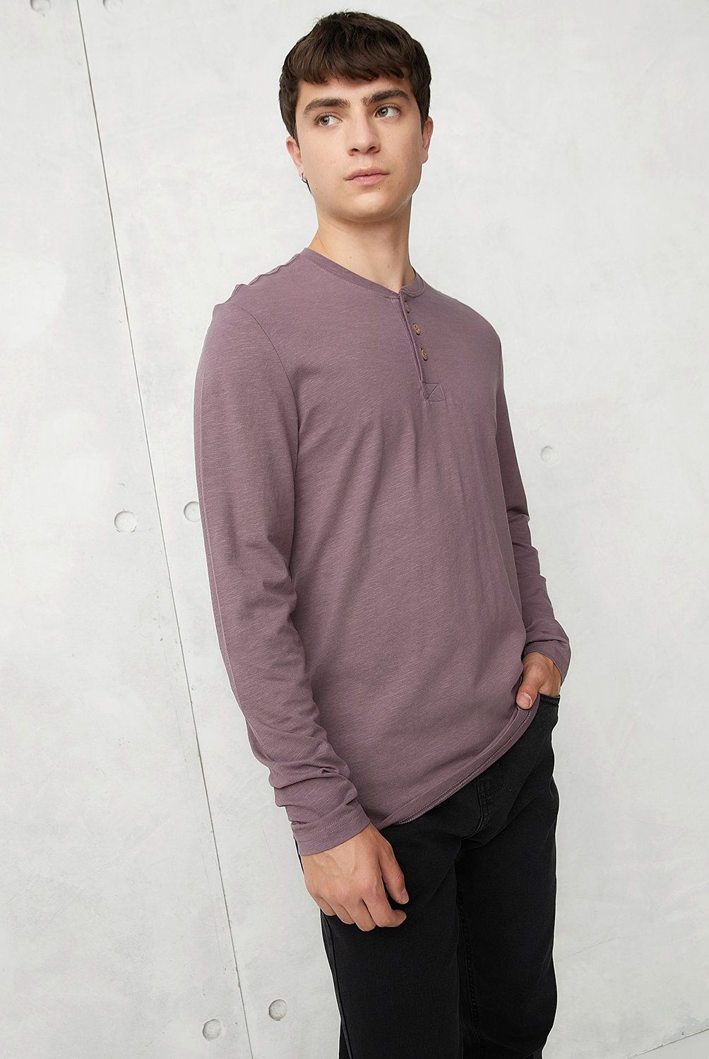 BEARCLIFF - Polera Manga Larga Algodón Bearcliff Estilo Casual Hombre