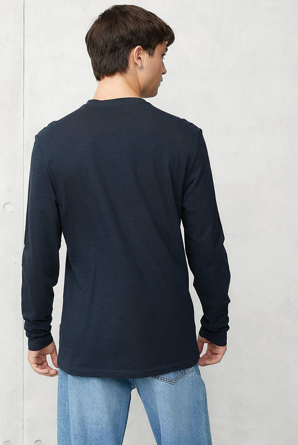BEARCLIFF - Polera Manga Larga Algodón Bearcliff Estilo Casual Hombre