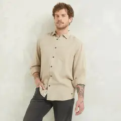 AMERICANINO - Camisa Manga Larga Regular Fit Hombre