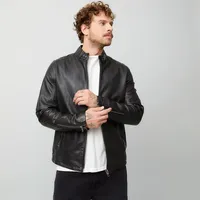 Chaqueta De Cuero Hombre