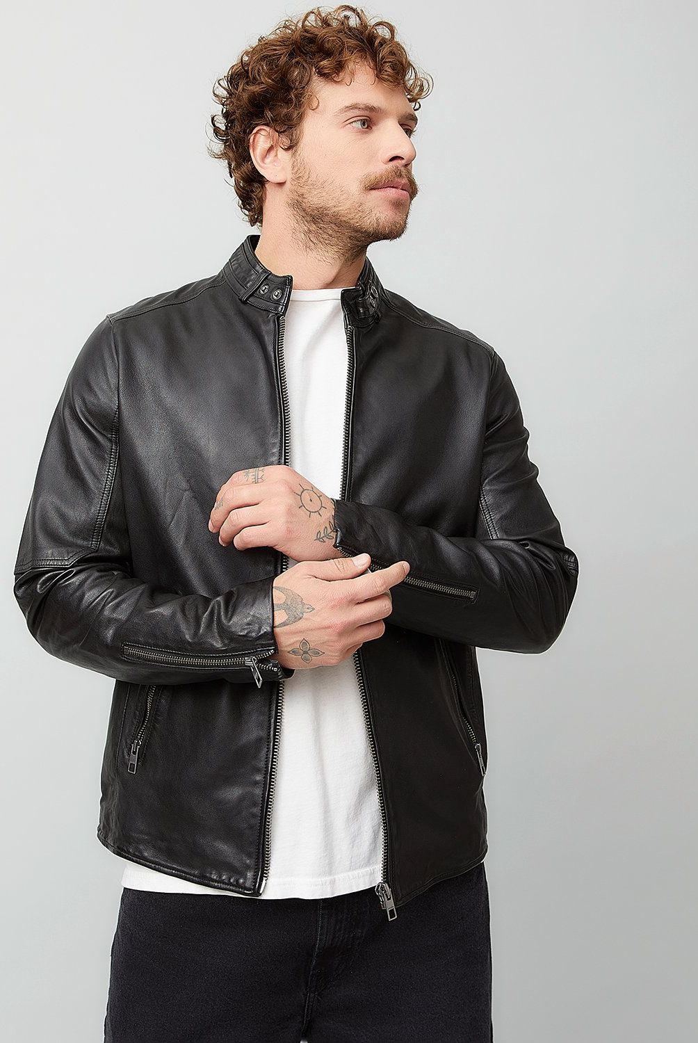 AMERICANINO - Chaqueta De Cuero Hombre Americanino