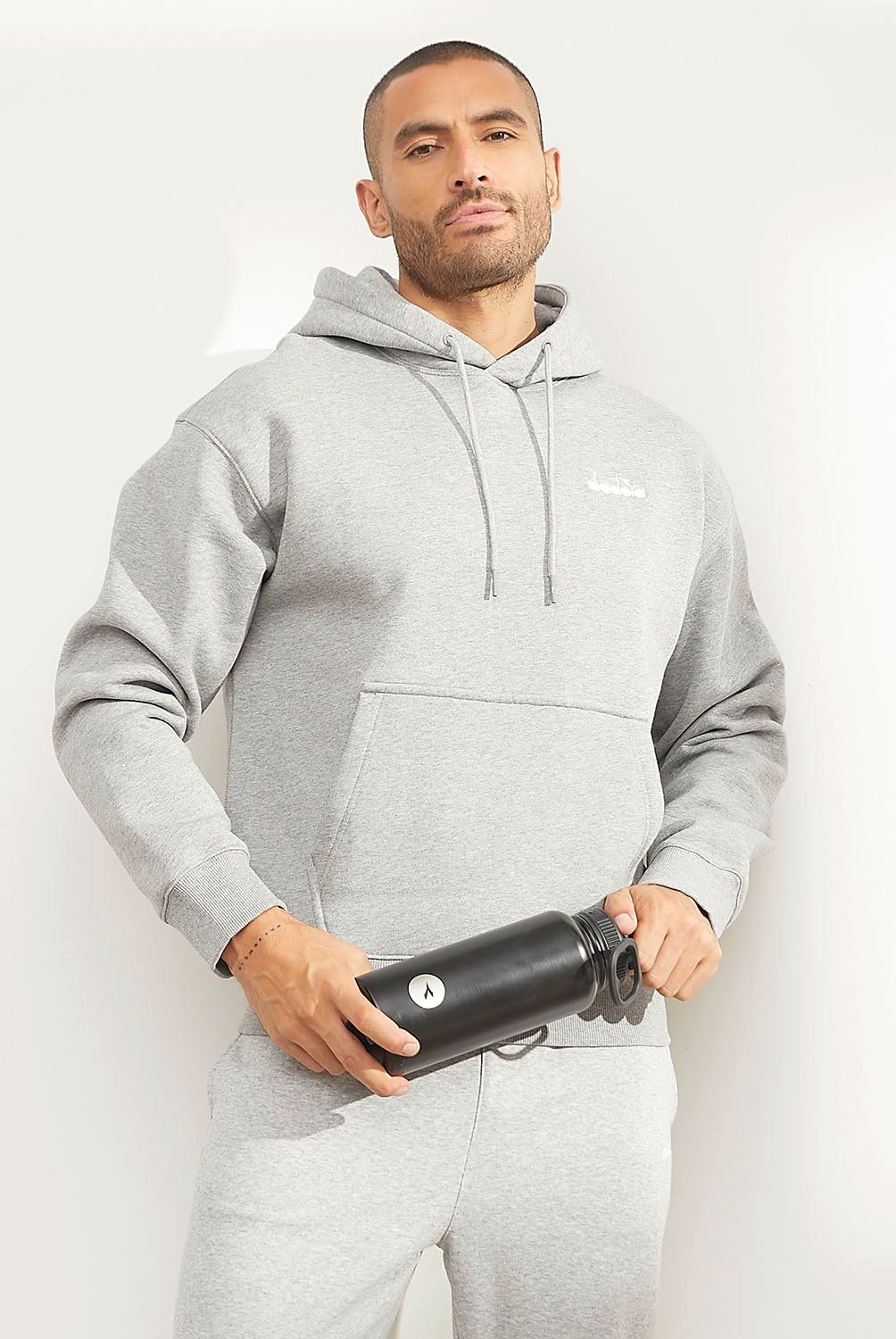 DIADORA - Polerón Hoodie Deportivo Algodón Hombre Diadora