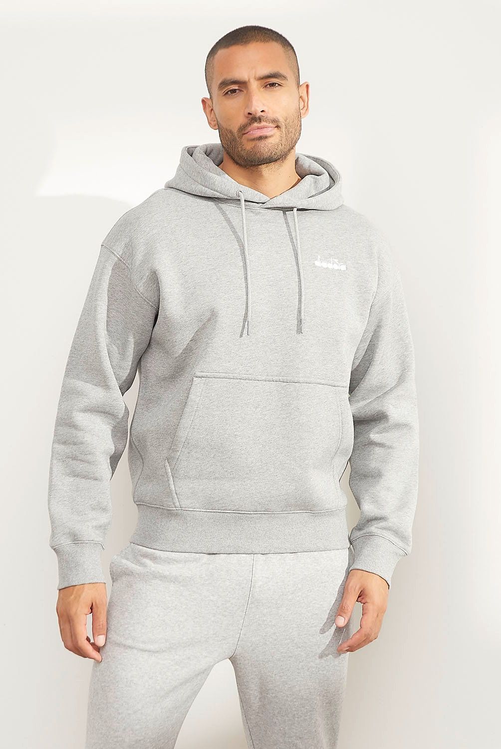 DIADORA - Polerón Hoodie Deportivo Algodón Hombre Diadora