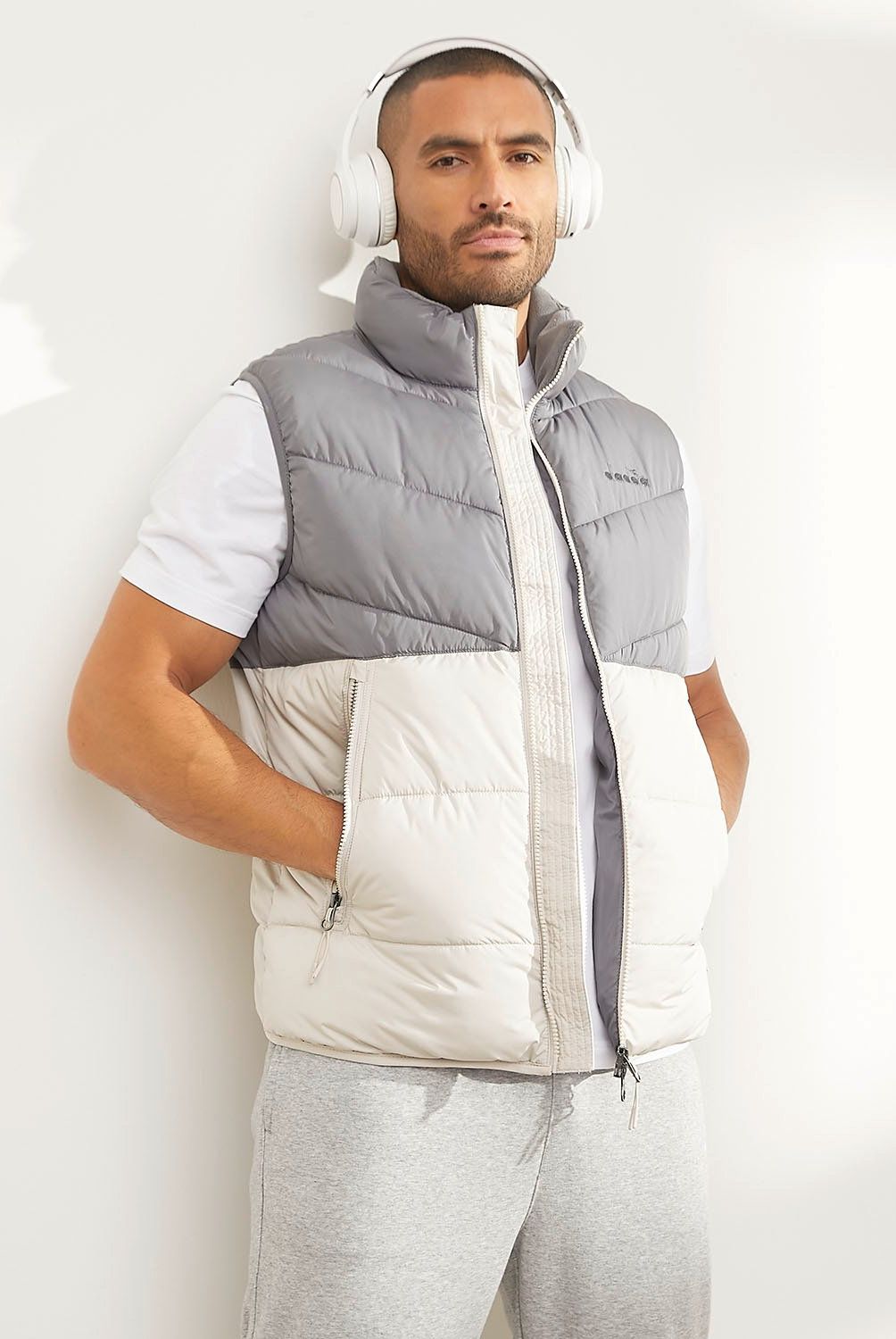 DIADORA - Parka Sin Mangas Deportiva Hombre Diadora