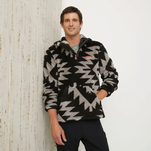MOUNTAIN GEAR - Polerón Deportivo Hombre Sherpa con Capucha