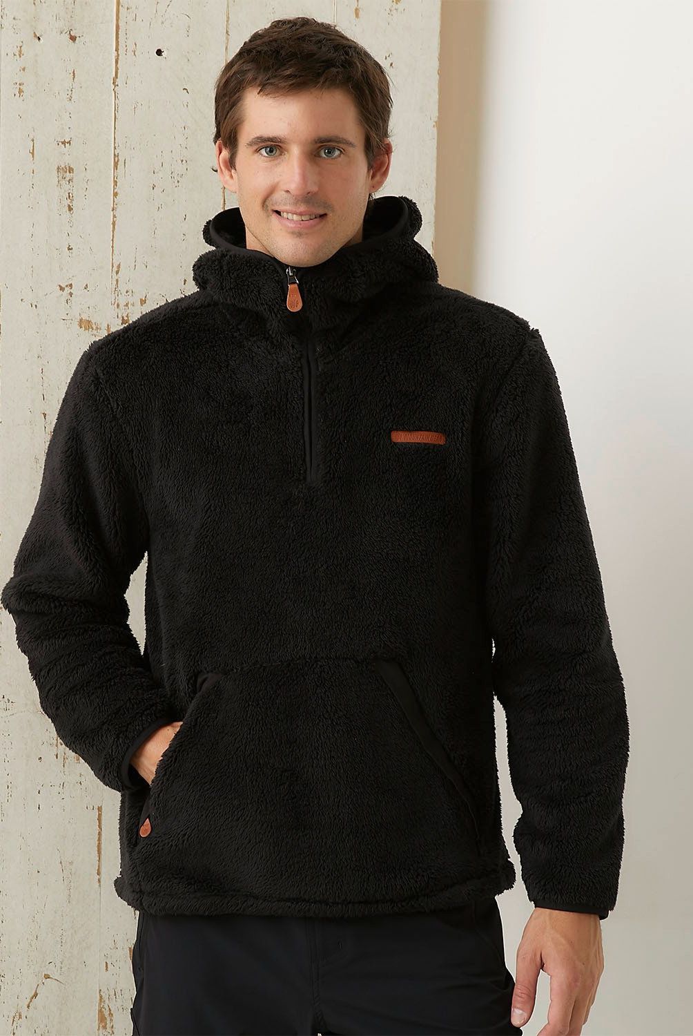 MOUNTAIN GEAR - Polerón Deportivo Hombre Mountain Gear Sherpa con Capucha