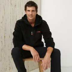 MOUNTAIN GEAR - Polerón Deportivo Hombre Sherpa con Capucha