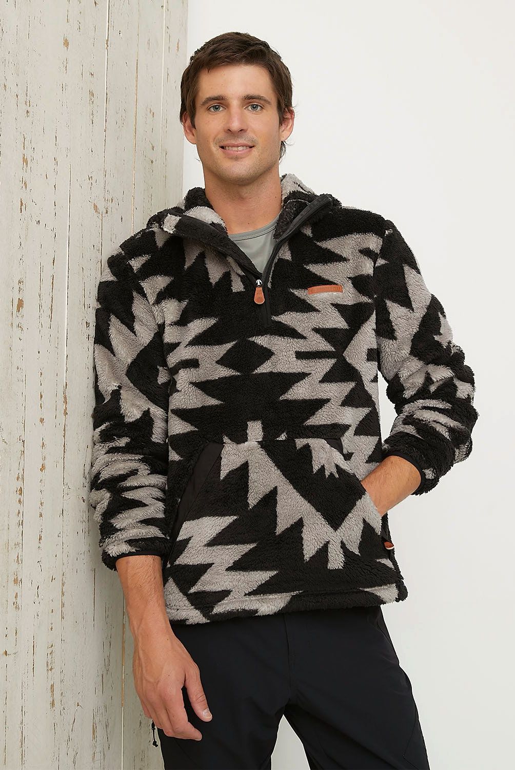MOUNTAIN GEAR - Polerón Deportivo Hombre Mountain Gear Sherpa con Capucha