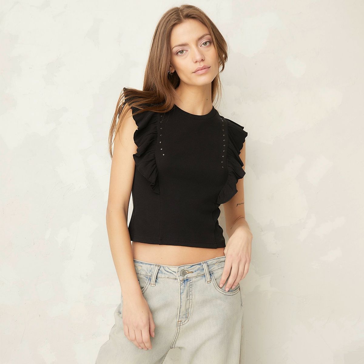 AMERICANINO - Polera Americanino Mujer Algodón Sin Mangas Casual