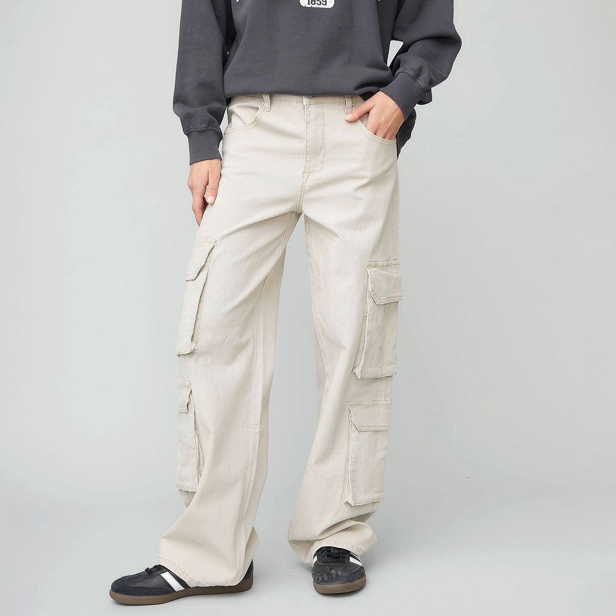 AMERICANINO - Pantalón Cargo Mujer Americanino Tiro Medio Casual