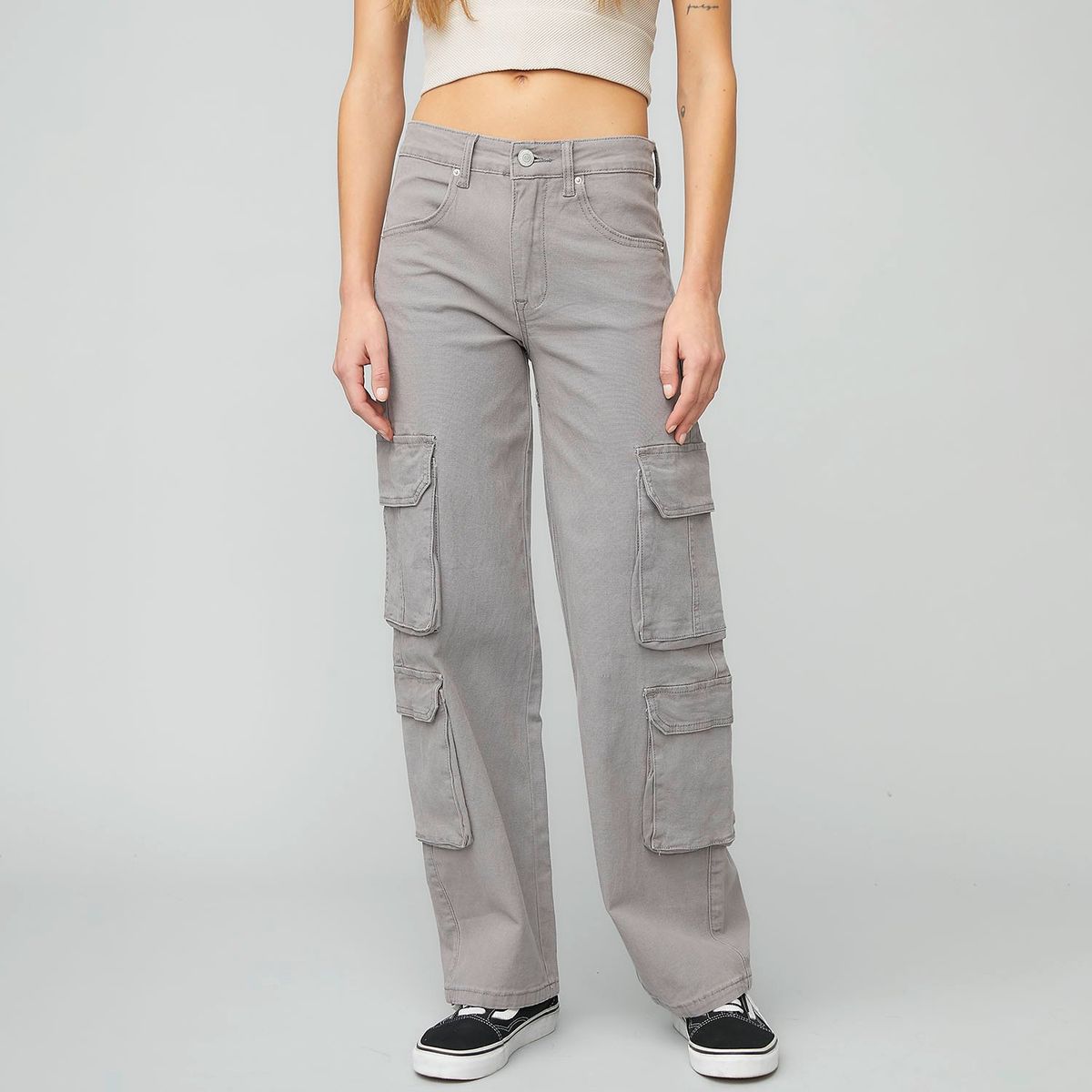 AMERICANINO - Pantalón Cargo Mujer Americanino Tiro Medio Casual