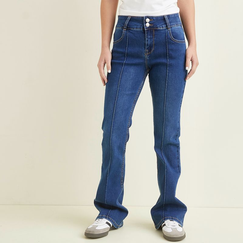 SYBILLA - Jeans Flare Sybilla Mujer Algodón Estilo Casual