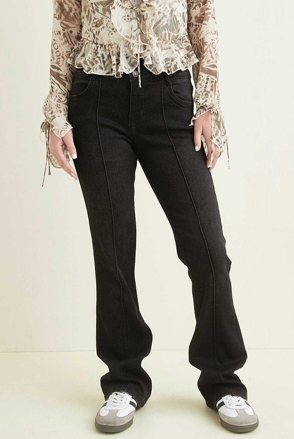 SYBILLA - Jeans Flare Sybilla Mujer Algodón Estilo Casual