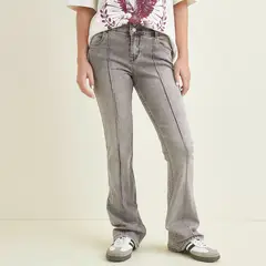 SYBILLA - Jeans Flare Mujer Algodón Estilo Casual