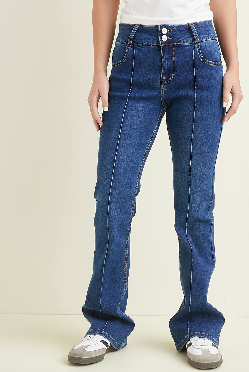 SYBILLA - Jeans Flare Sybilla Mujer Algodón Estilo Casual