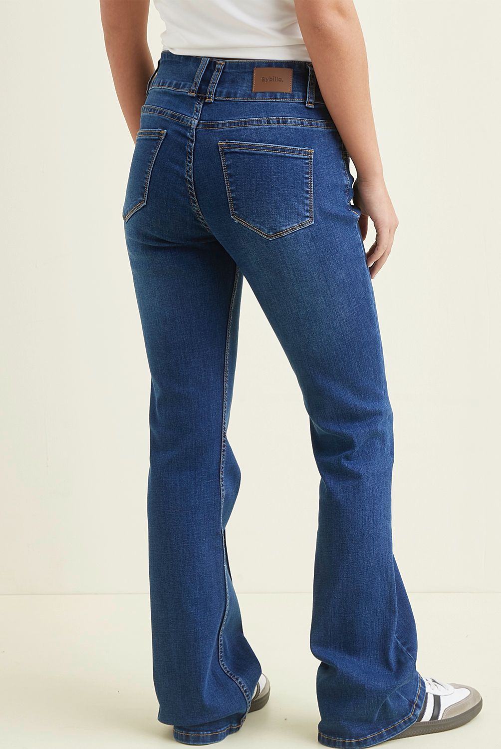 SYBILLA - Jeans Flare Sybilla Mujer Algodón Estilo Casual